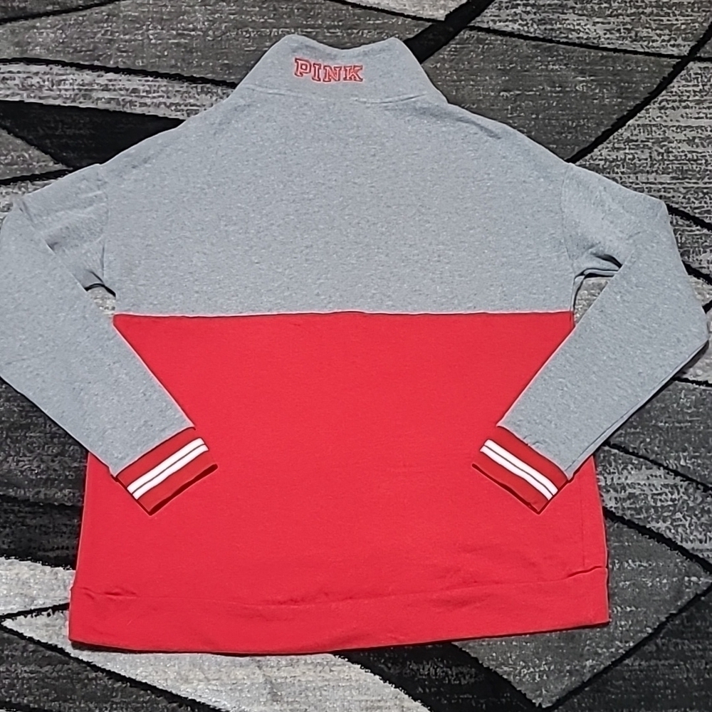 VS PINK 2016 CAMPUS COLLEGIATE LOGO QUARTER-ZIP SWEATSHIRT - Picture 11 of 15
